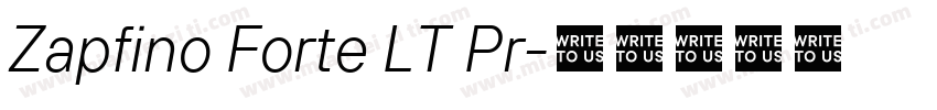 Zapfino Forte LT Pr字体转换